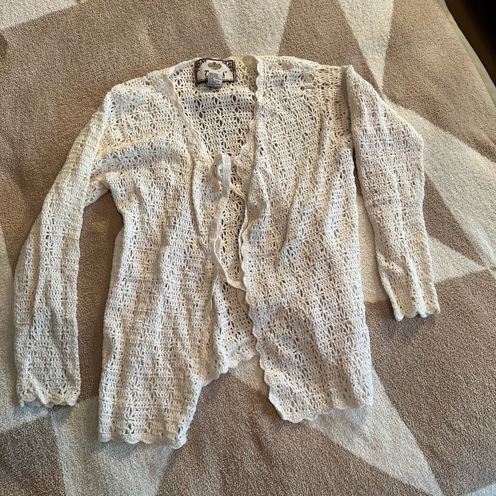 Tiara Cream Lace Cardigan